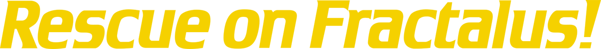 Rescue on Fractalus logo for Commodore 64